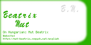 beatrix mut business card